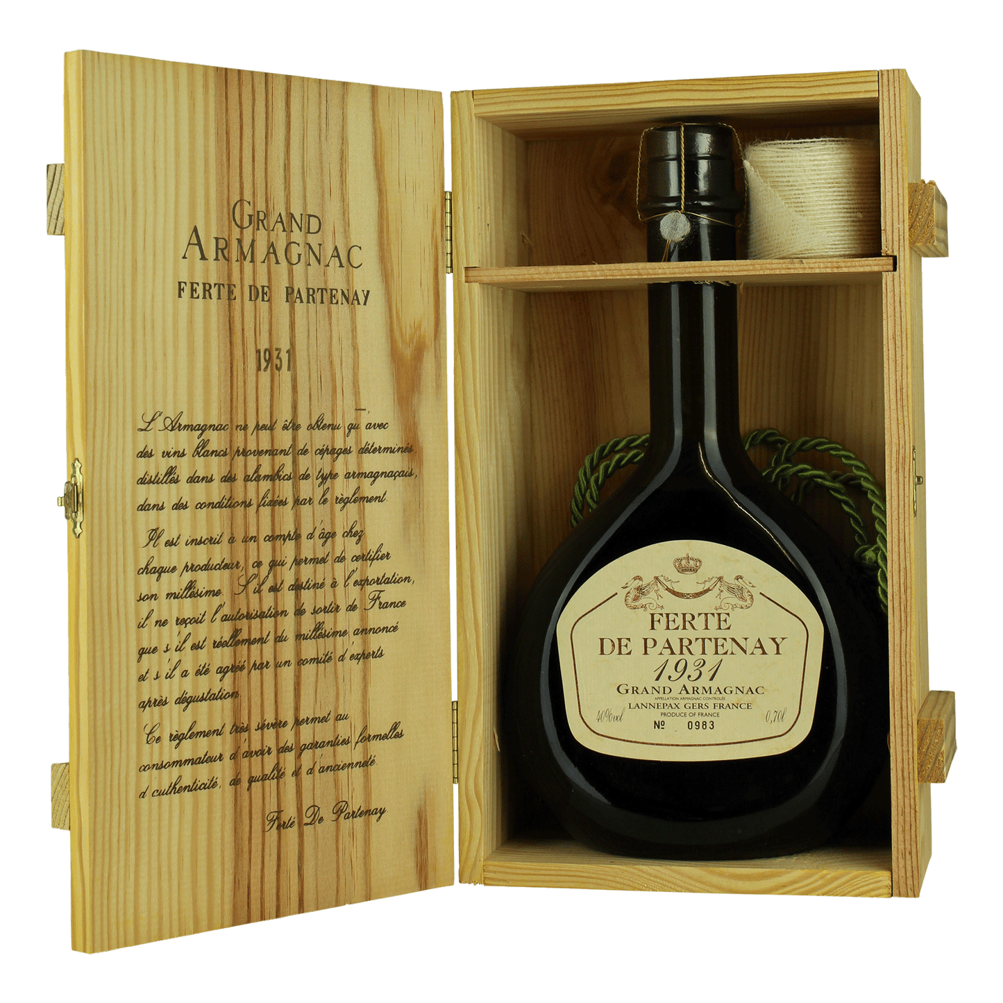 Wein in Holzkiste Flasche