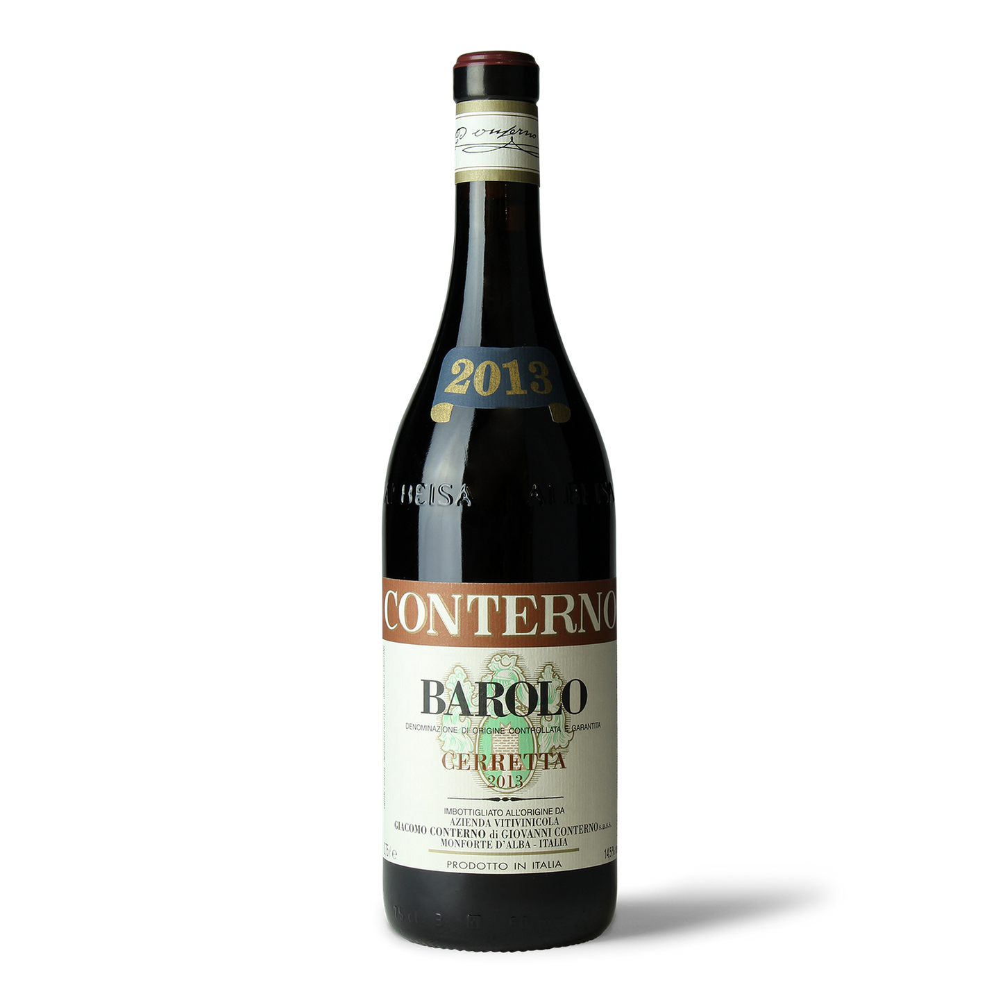 Flasche seltener Barolo-Wein 2013