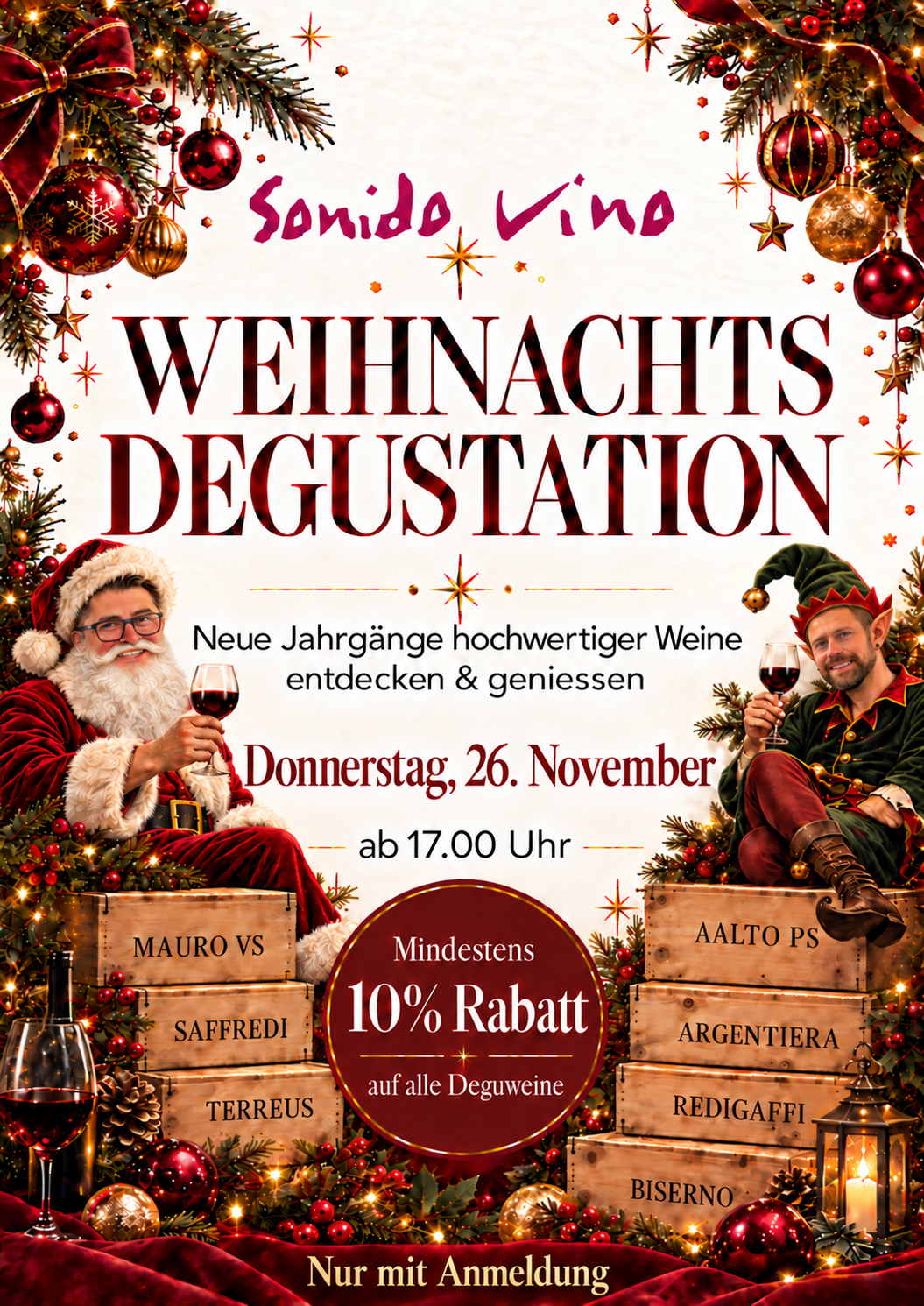 Weihnachtsdegustation vom 26. November 2026
