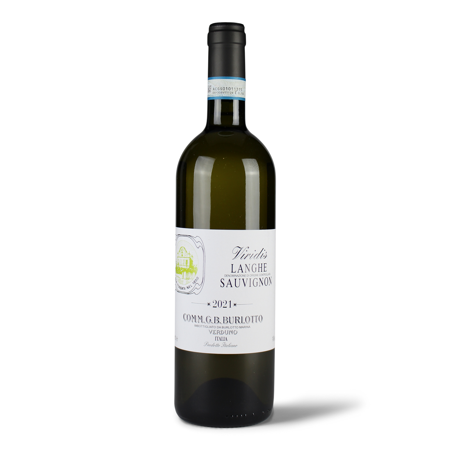 Weinflasche Burlotto Langhe Sauvignon.