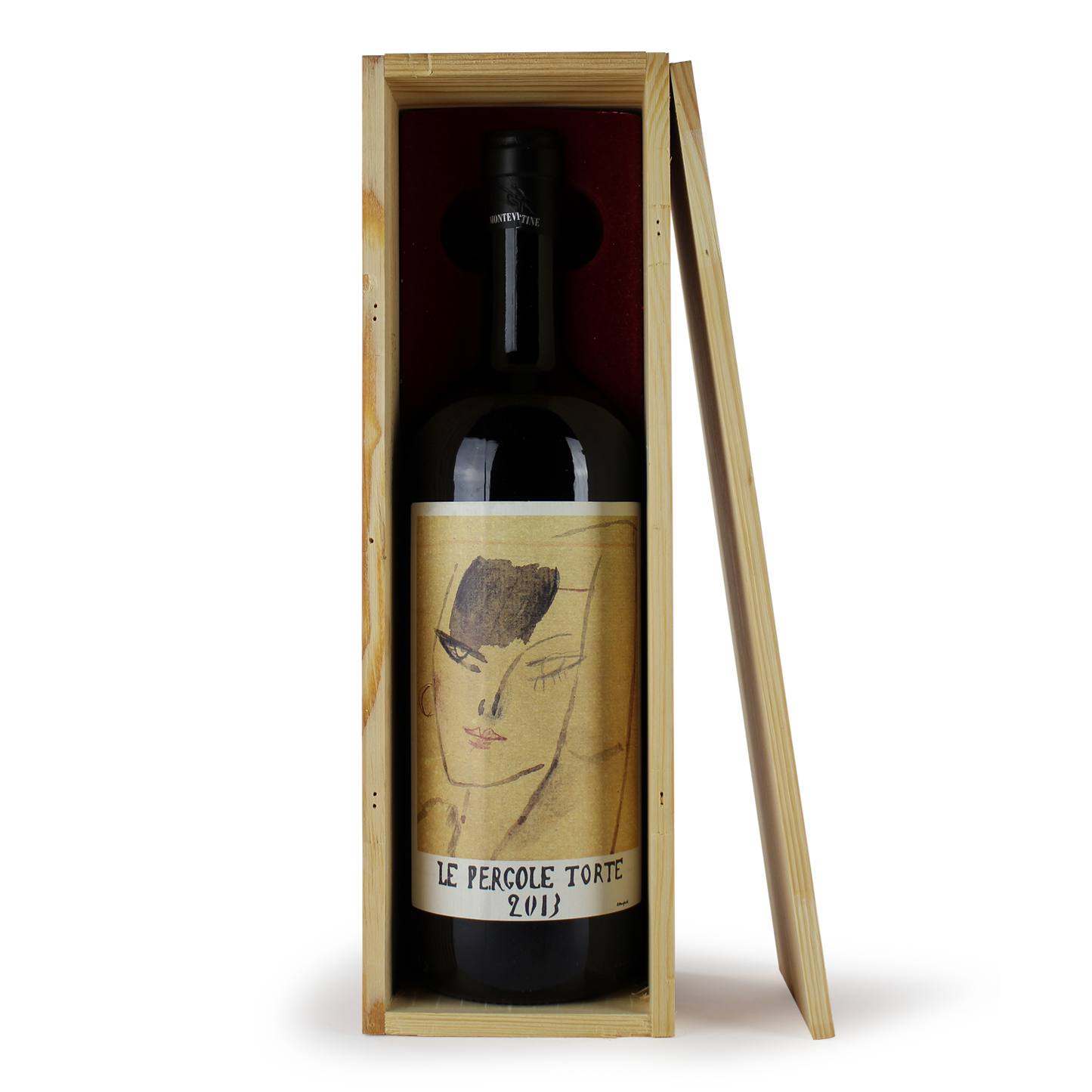 Wein Flasche Holzkiste Le Pergole