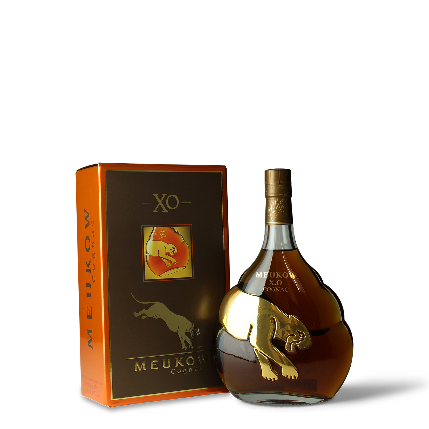 Meukow XO Cognac Flasche Verpackung