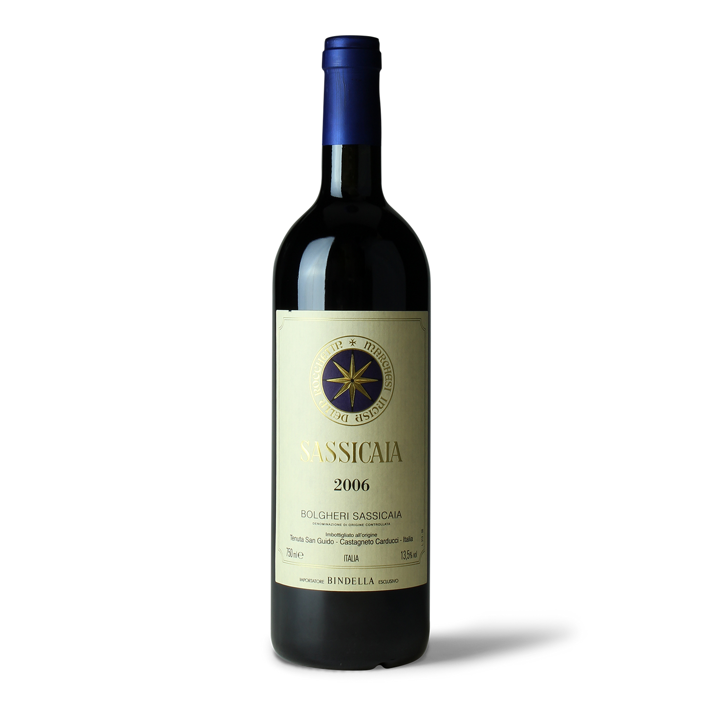 Flasche Sassicaia 2006 Wein