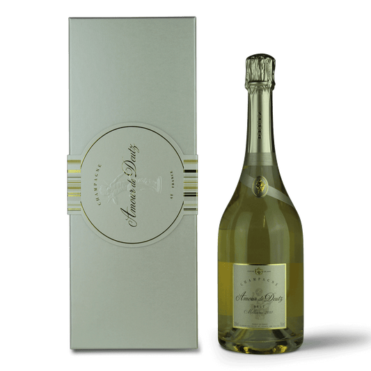 Champagnerflasche mit Geschenkbox.