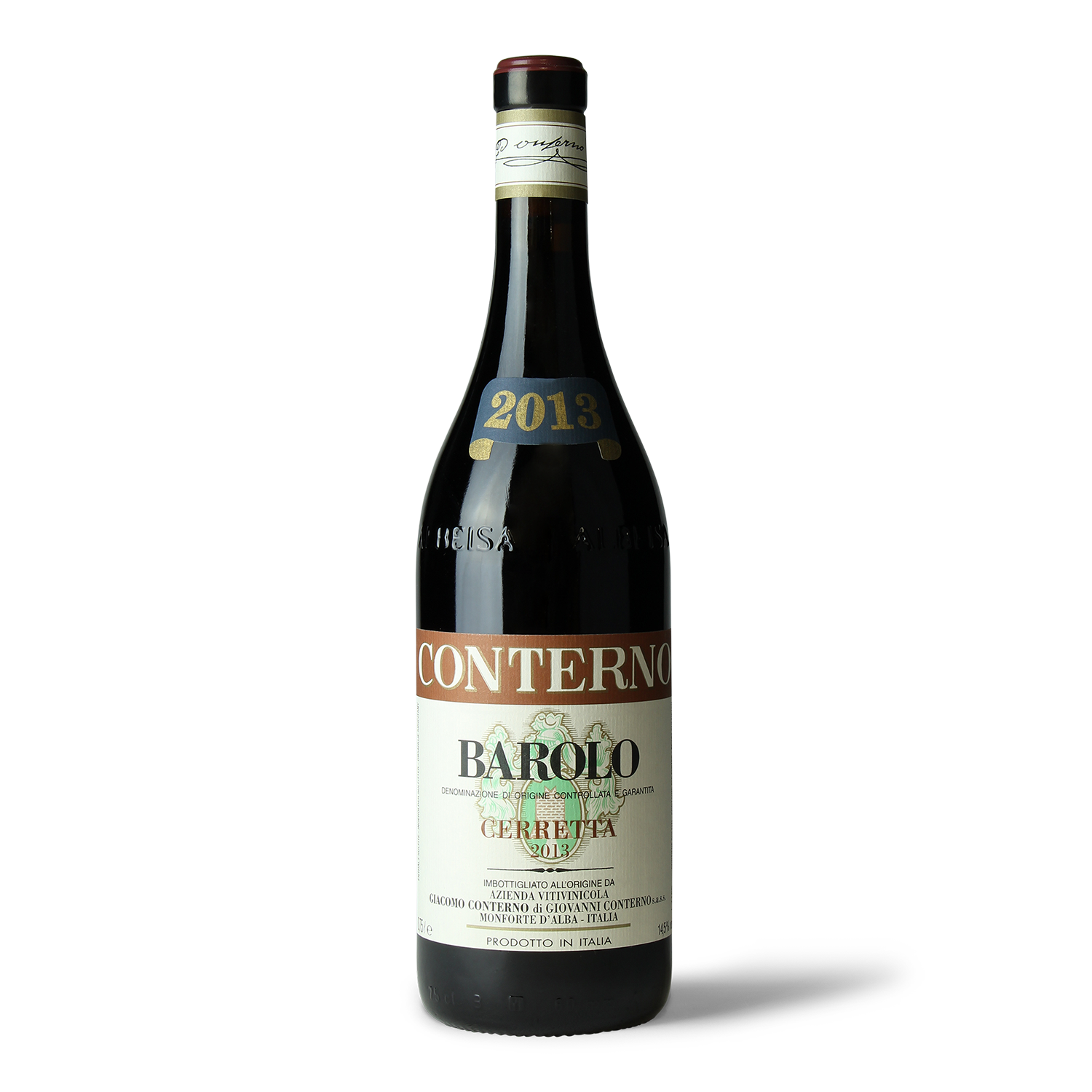 Flasche seltener Barolo-Wein 2013