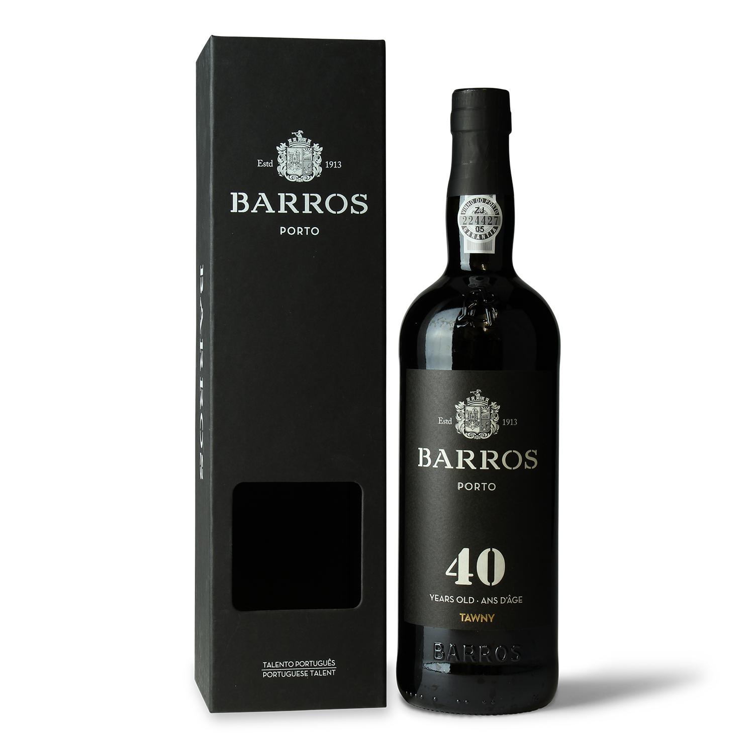 Flasche Barros Porto Tawny Wein.