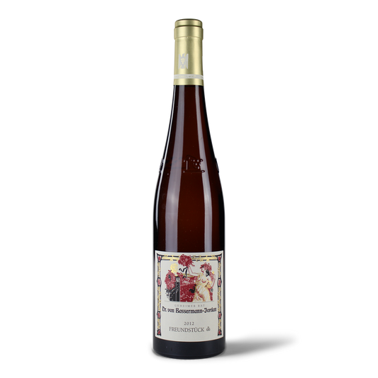 Flasche Wein mit Etikett