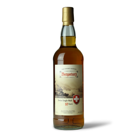 Flasche Bergsturz Swiss Single Malt.