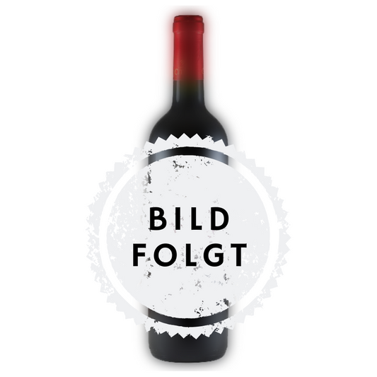 Weinflasche mit „Bild folgt“-Hinweis