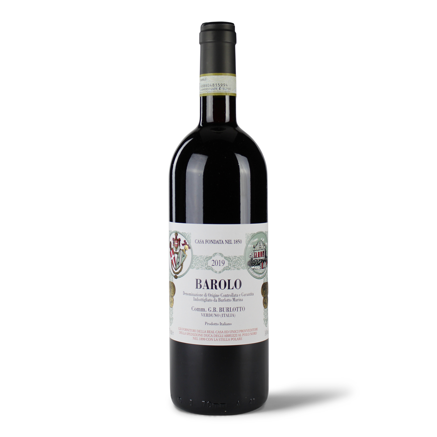 Flasche Barolo Wein 2019.