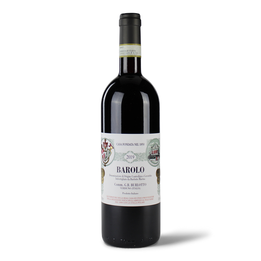 Flasche Barolo Wein 2019.