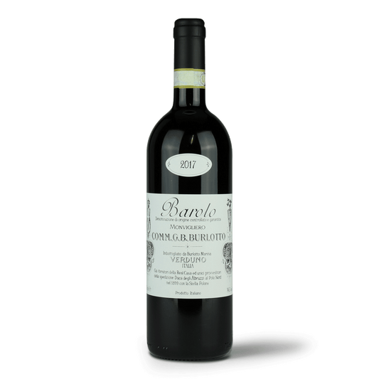 Flasche Barolo Wein vor weiß