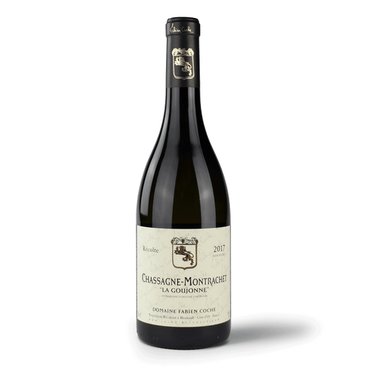 Weinflasche Chassagne-Montrachet La Goujonne.