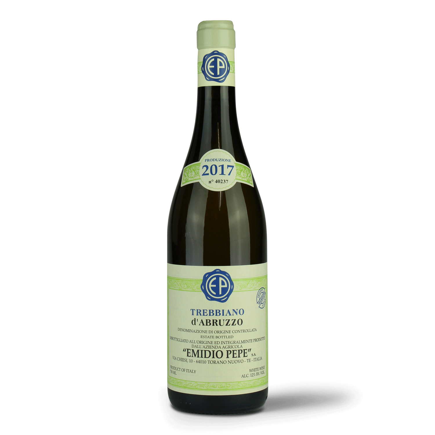 Weinflasche Emidio Pepe Trebbiano.