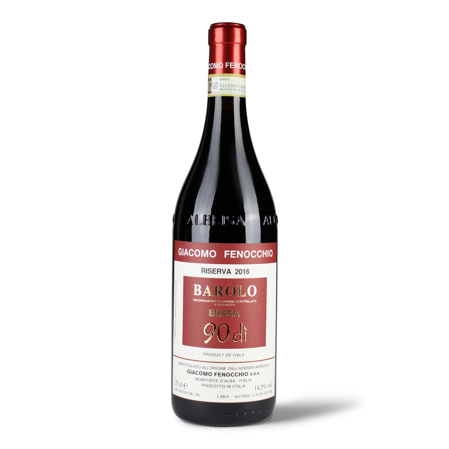 Flasche Barolo Riserva 2016.