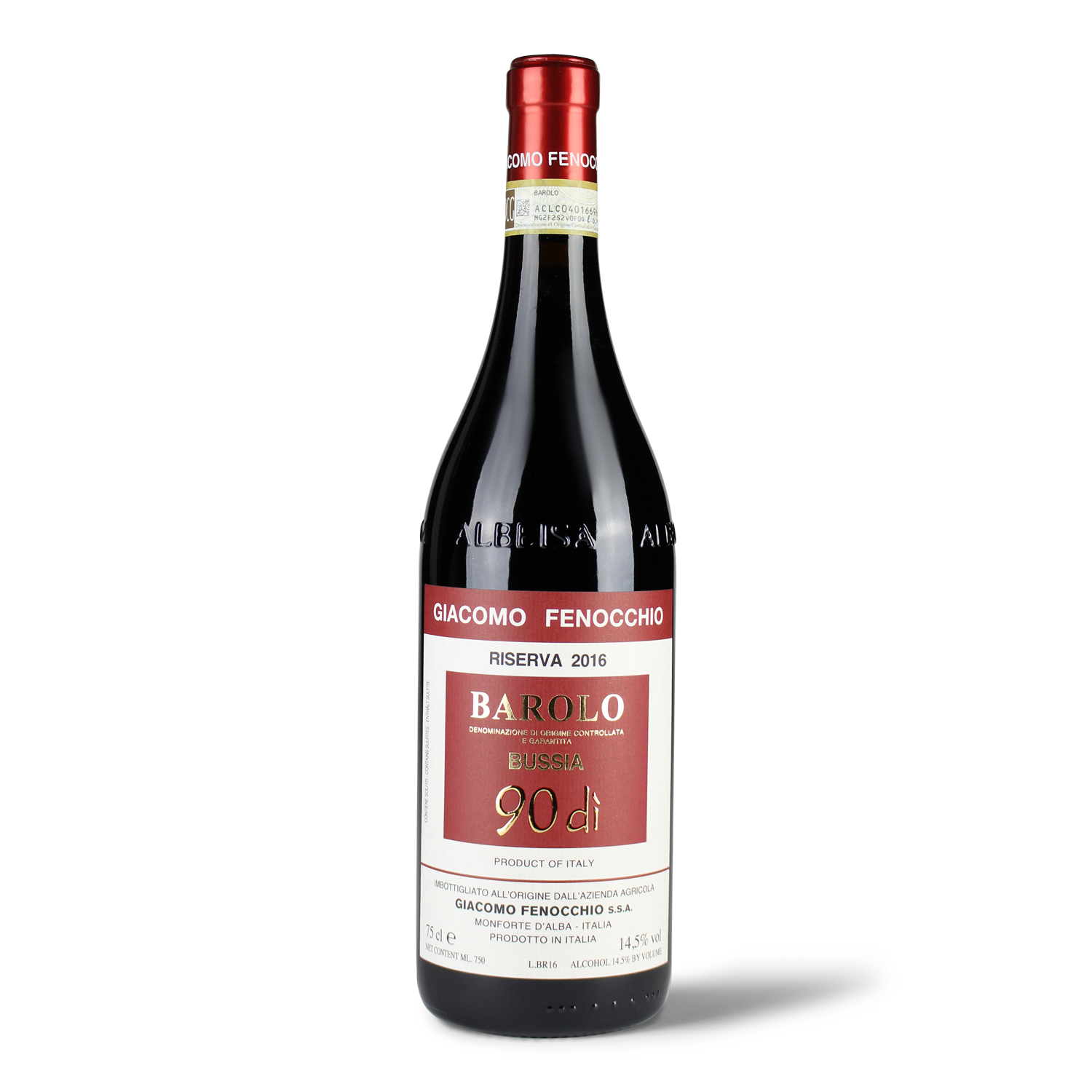 Flasche Barolo Riserva 2016.