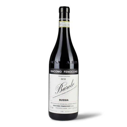 Flasche Barolo Wein, Jahrgang 2018.