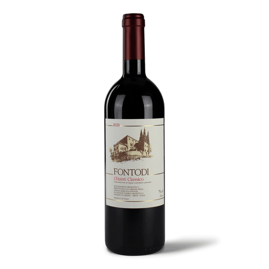 Weinflasche Fontodi Chianti Classico.