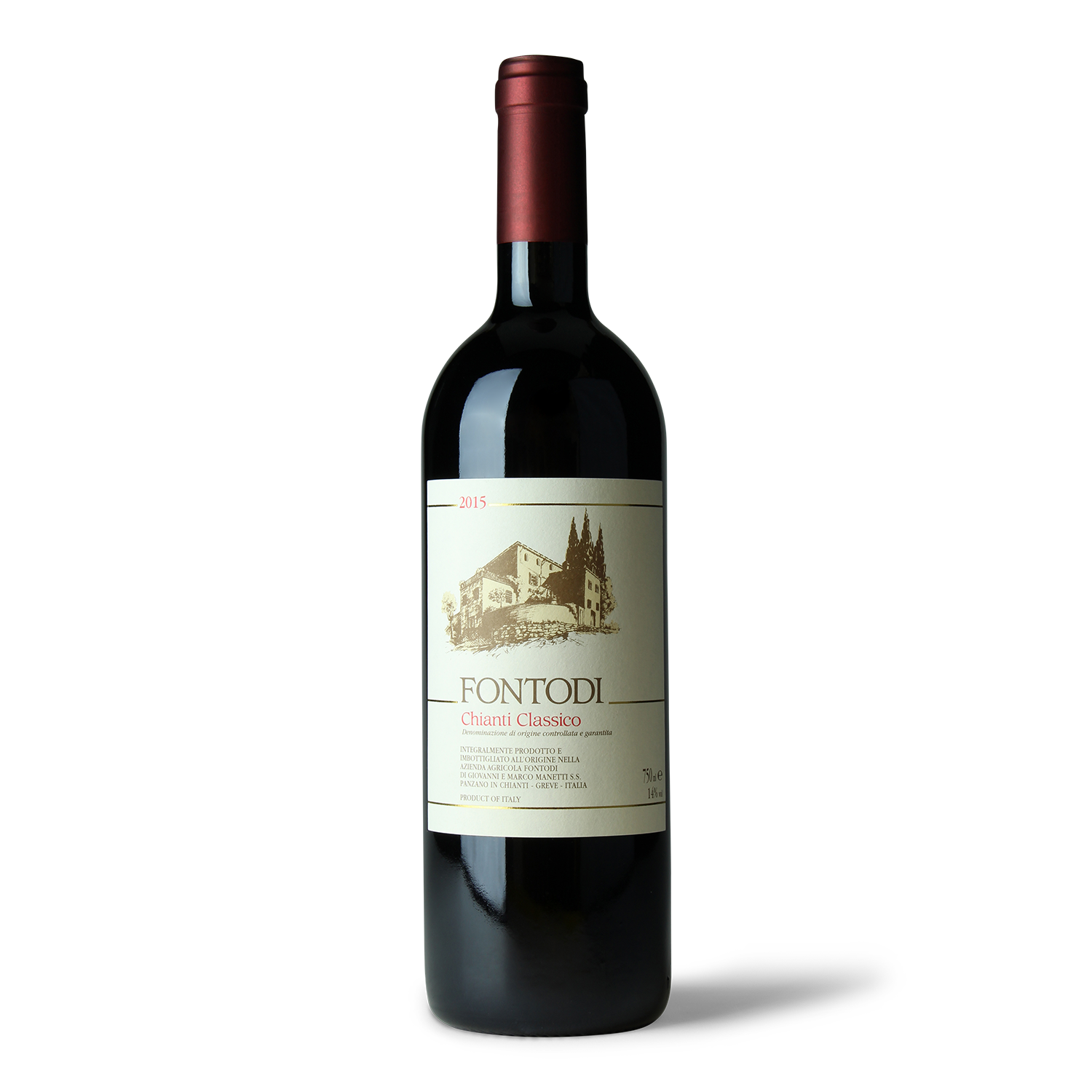 Weinflasche Fontodi Chianti Classico.