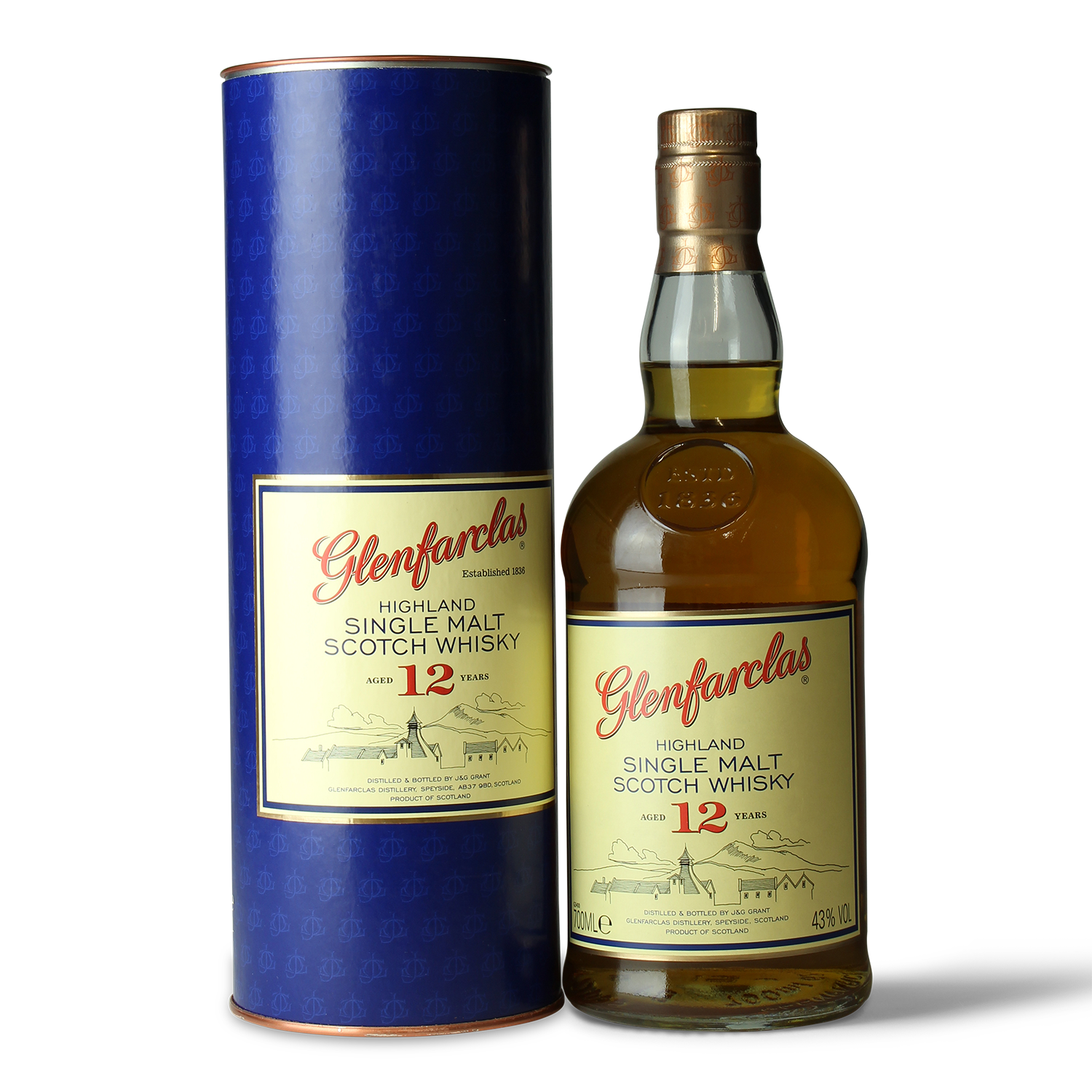 Glenfarclas 12 Whisky Flasche Verpackung