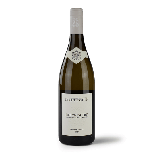 Weinflasche, Herawingert Chardonnay, 2020.