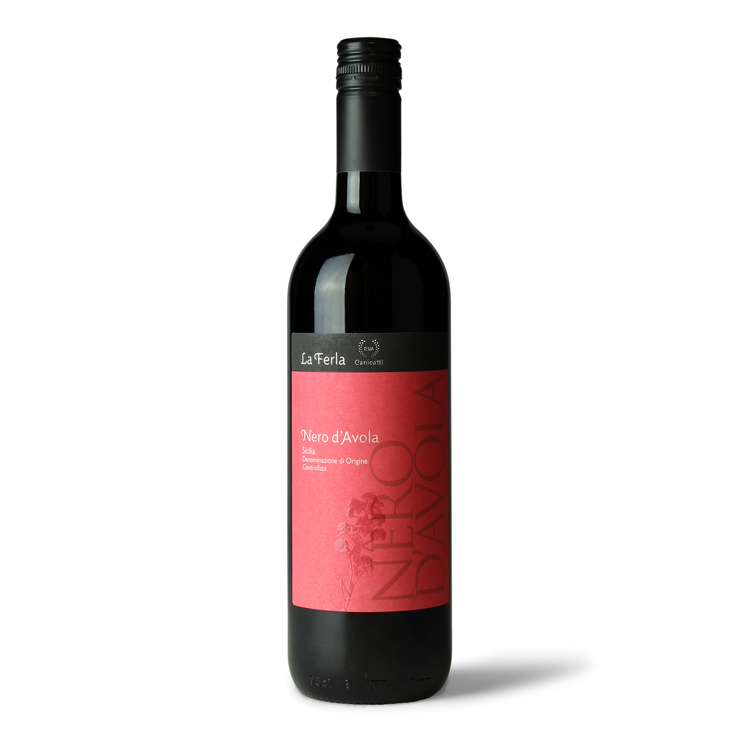 Weinflasche, La Ferla Nero d'Avola.