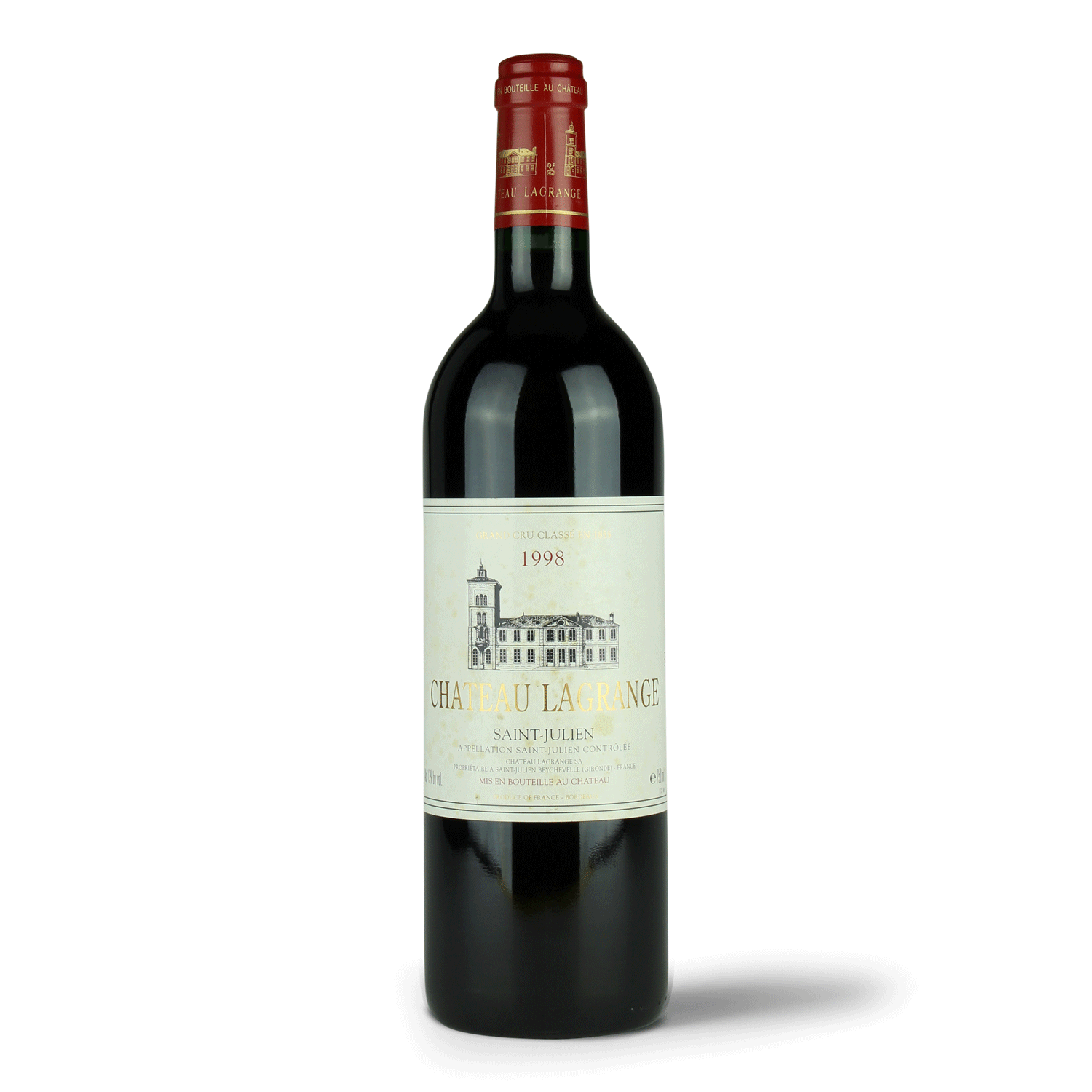 Flasche Château Lagrange 1998 Wein