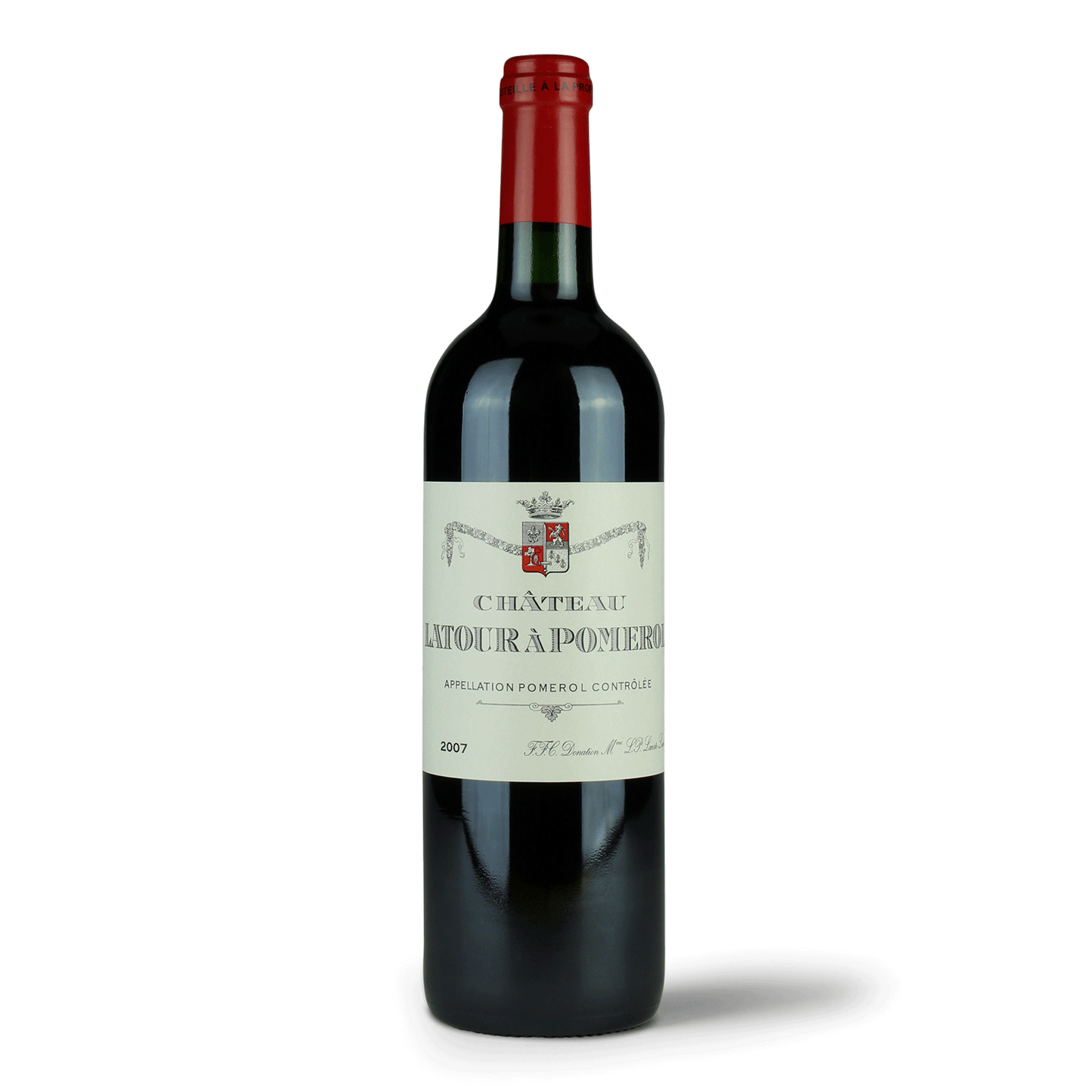 Flasche edler Rotwein Château Pomerol