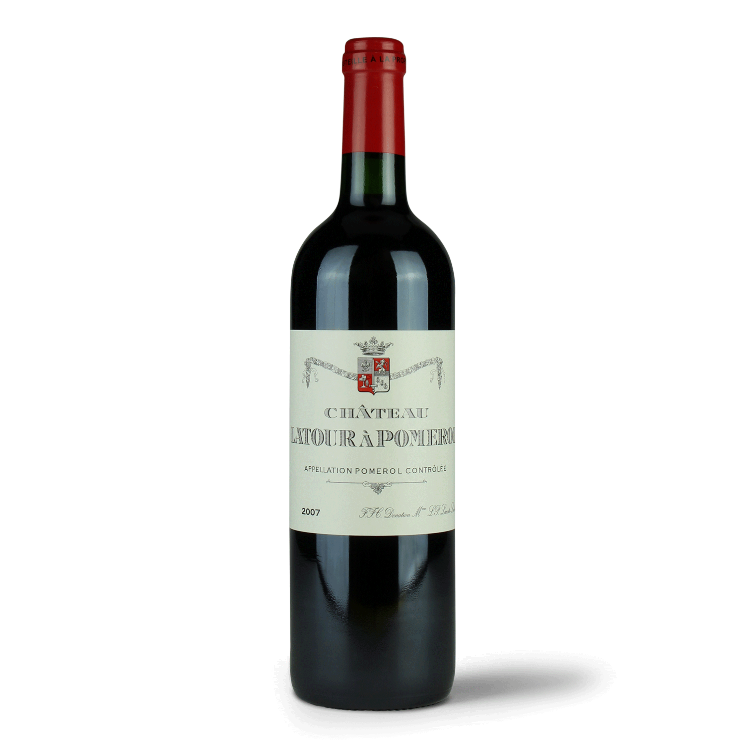 Flasche edler Rotwein Château Pomerol