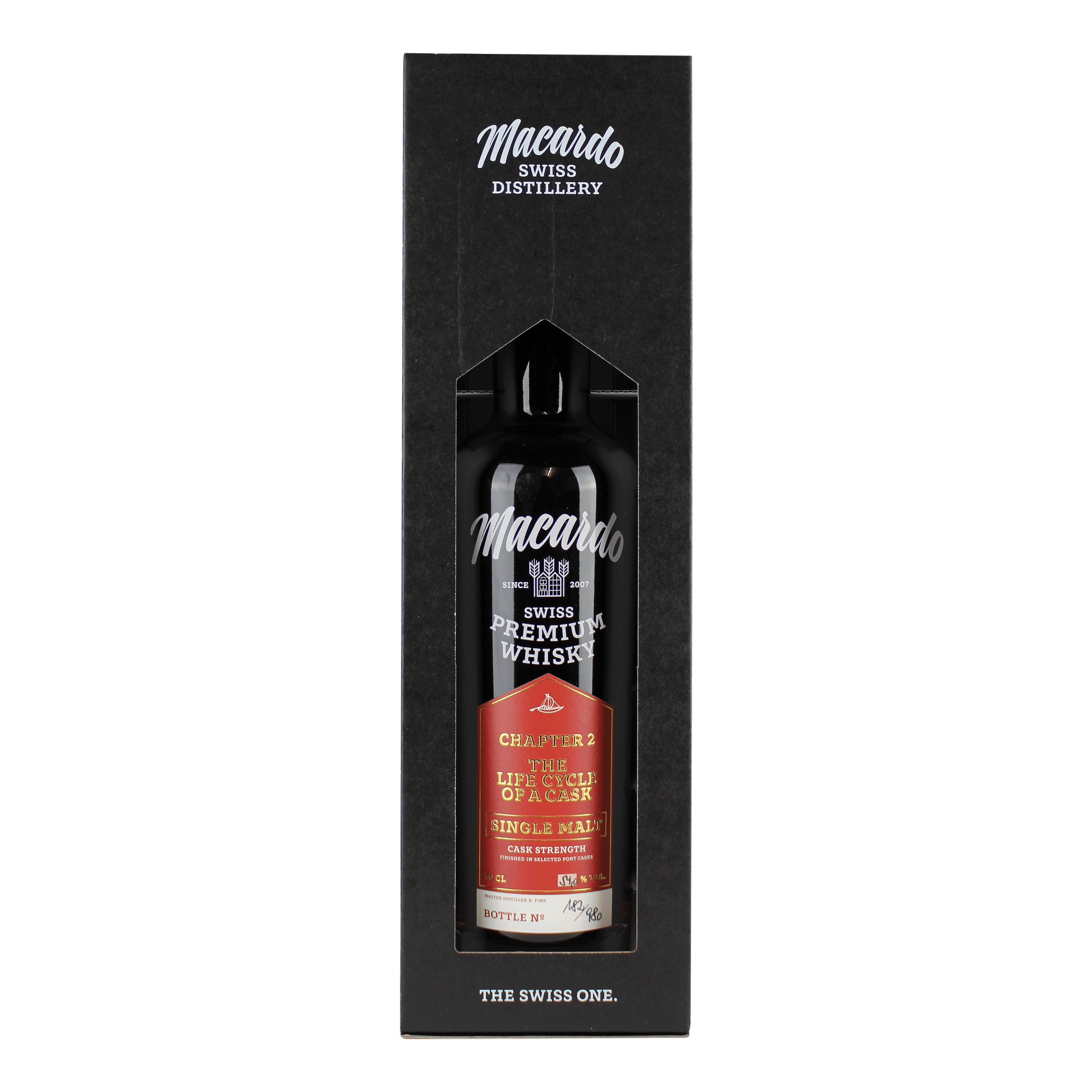 Flasche Macardo Single Malt Whisky