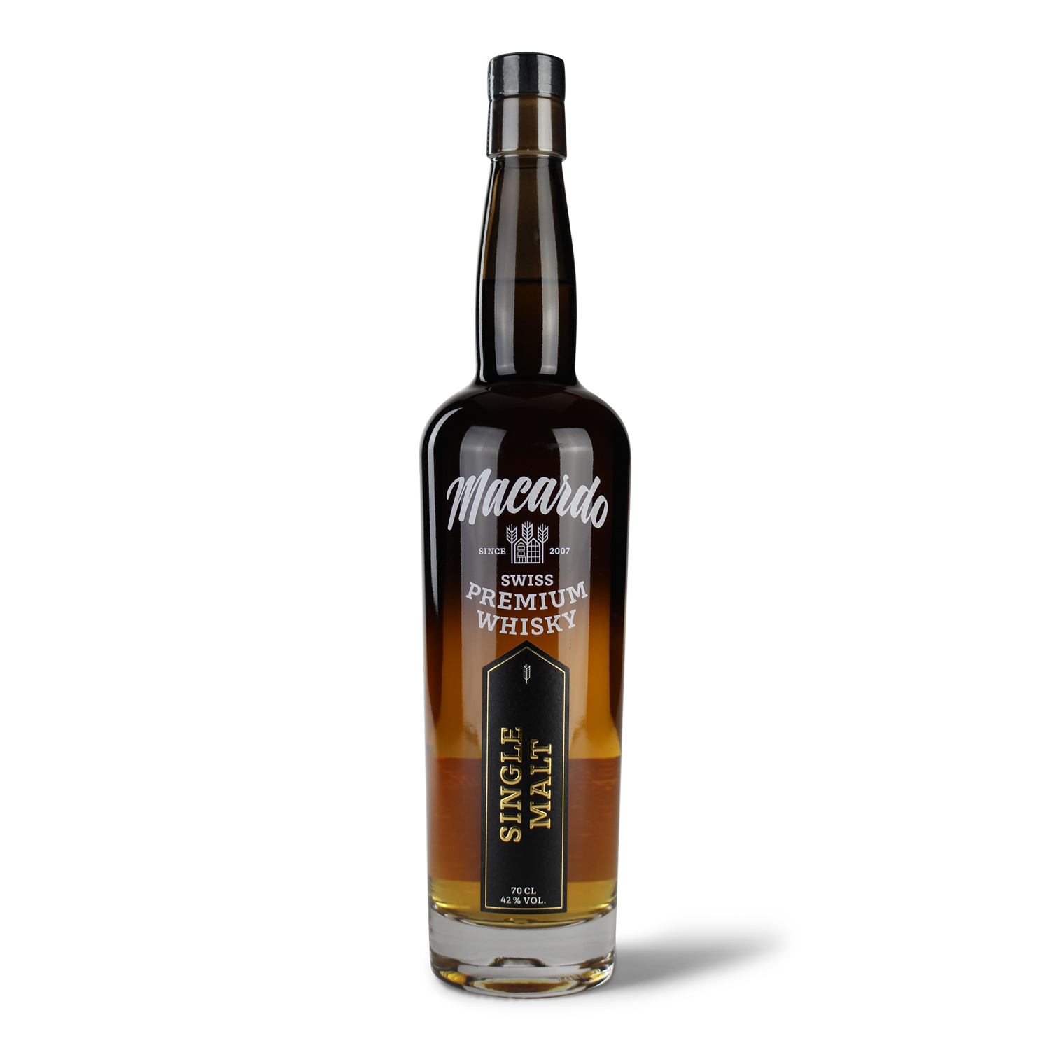 Flasche Macardo Single Malt Whisky