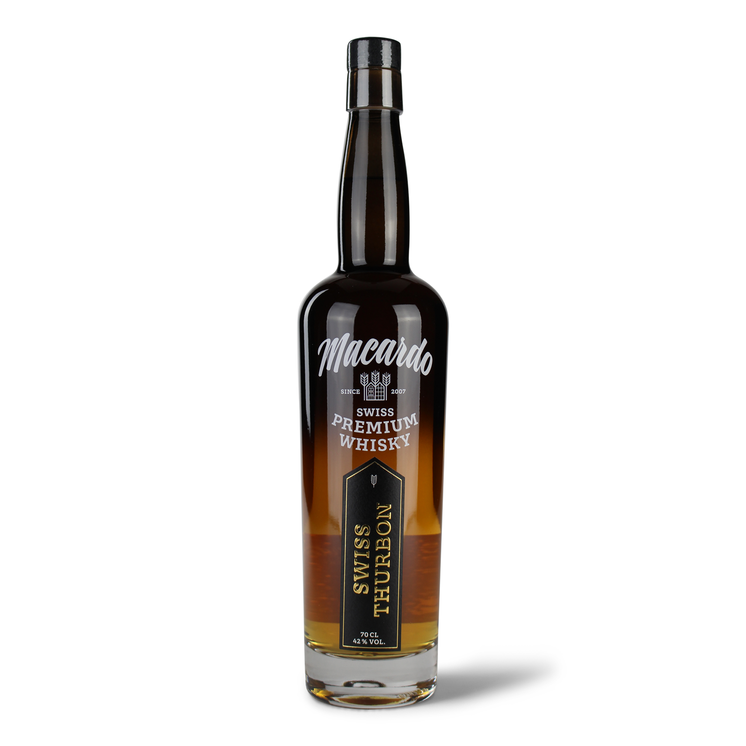 Flasche Macardo Swiss Premium Whisky