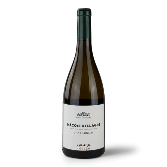 Weinflasche Mâcon-Villages Chardonnay.