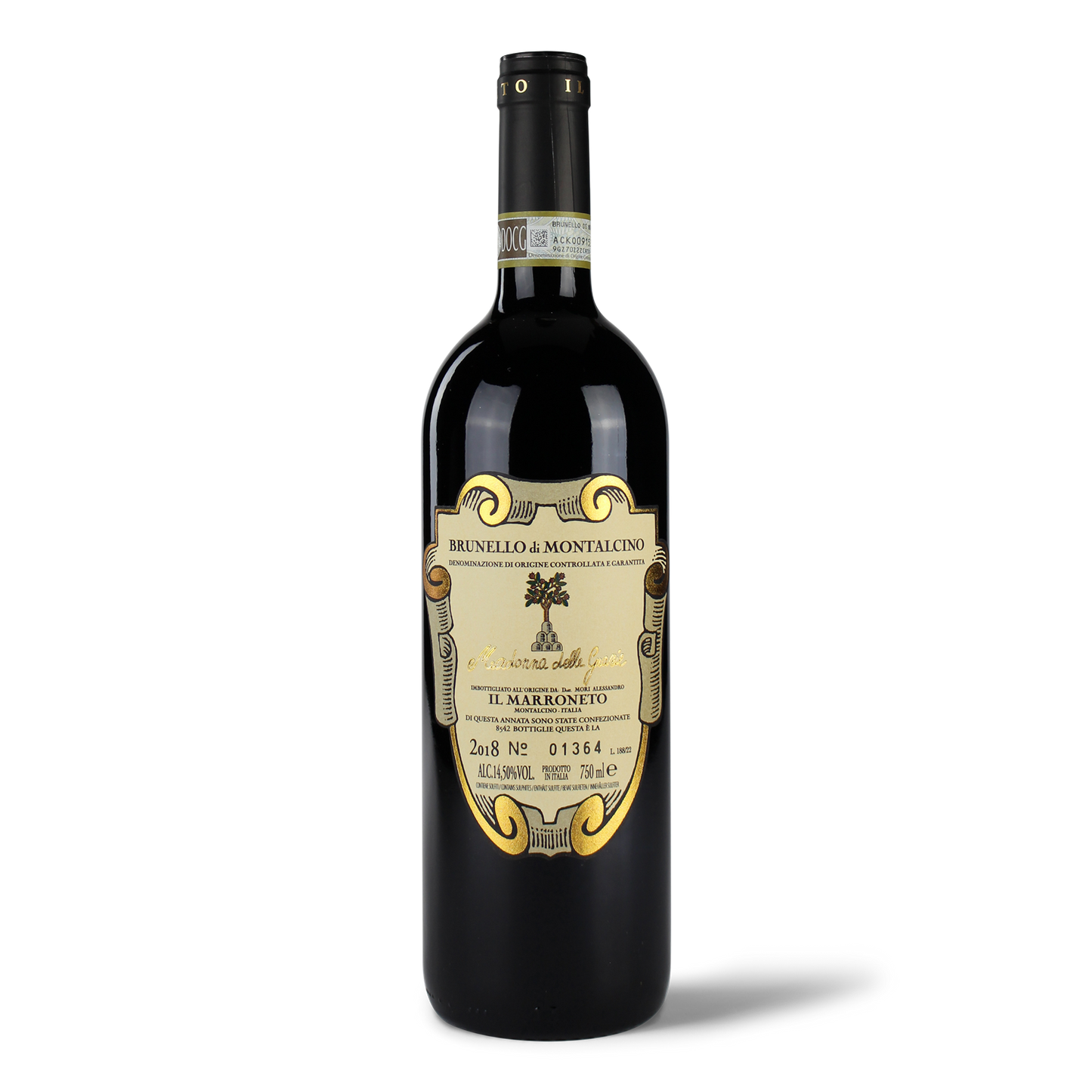 Flasche Brunello di Montalcino Wein.