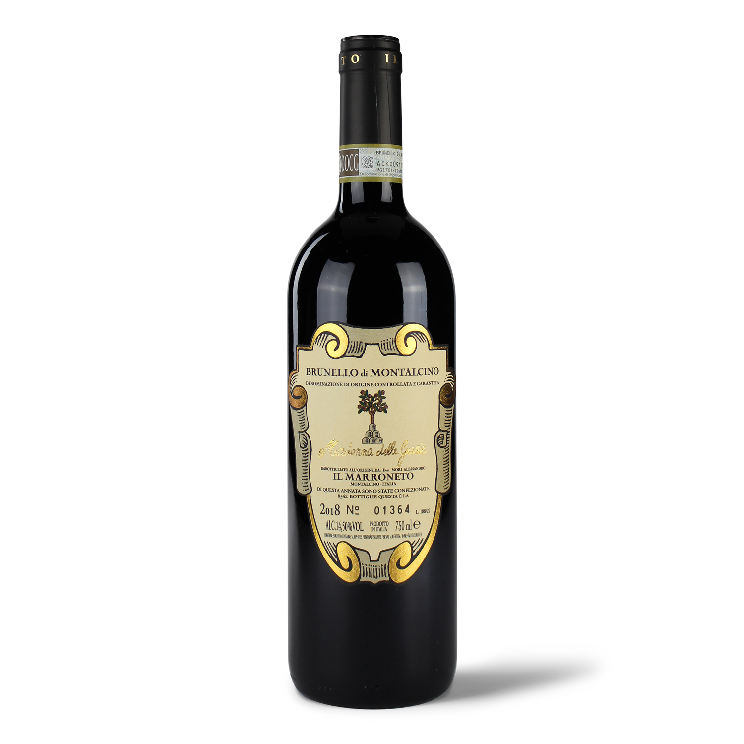 Flasche Brunello di Montalcino Wein.