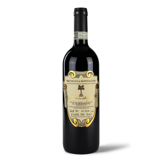 Flasche Brunello di Montalcino Wein.