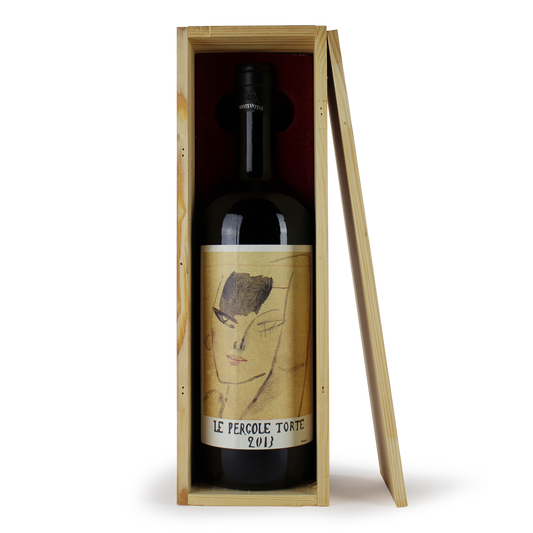 Wein Flasche Holzkiste Le Pergole