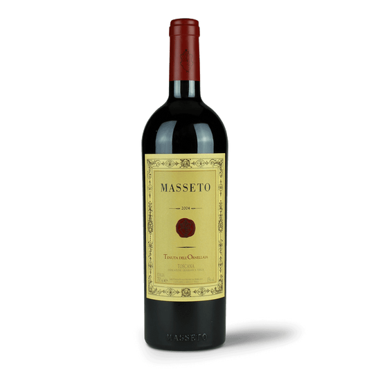 Flasche Masseto Wein frontal