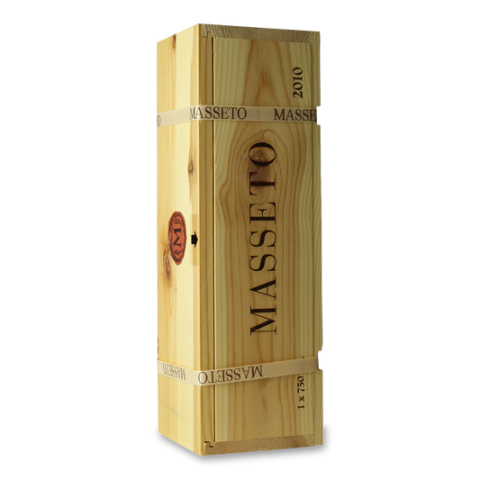 Holzkiste Masseto Wein 2010
