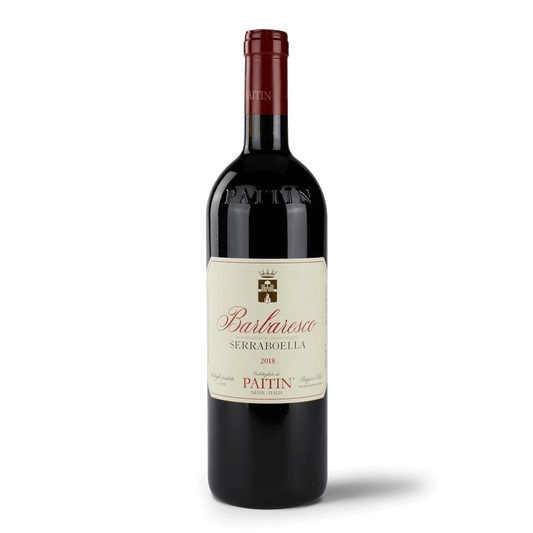 Weinflasche Barbaresco Serraboella 2018.