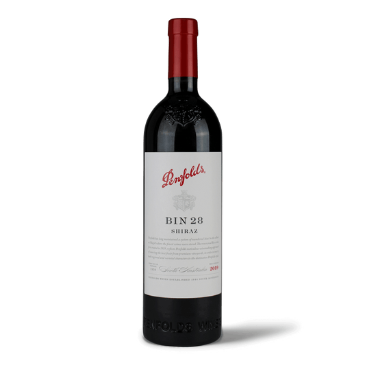 Weinflasche Penfolds Bin 28 Shiraz.