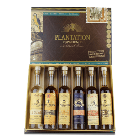 Plantation Rum Flaschen Set.