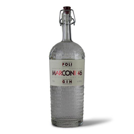 Flasche Poli Marconi 46 Gin.