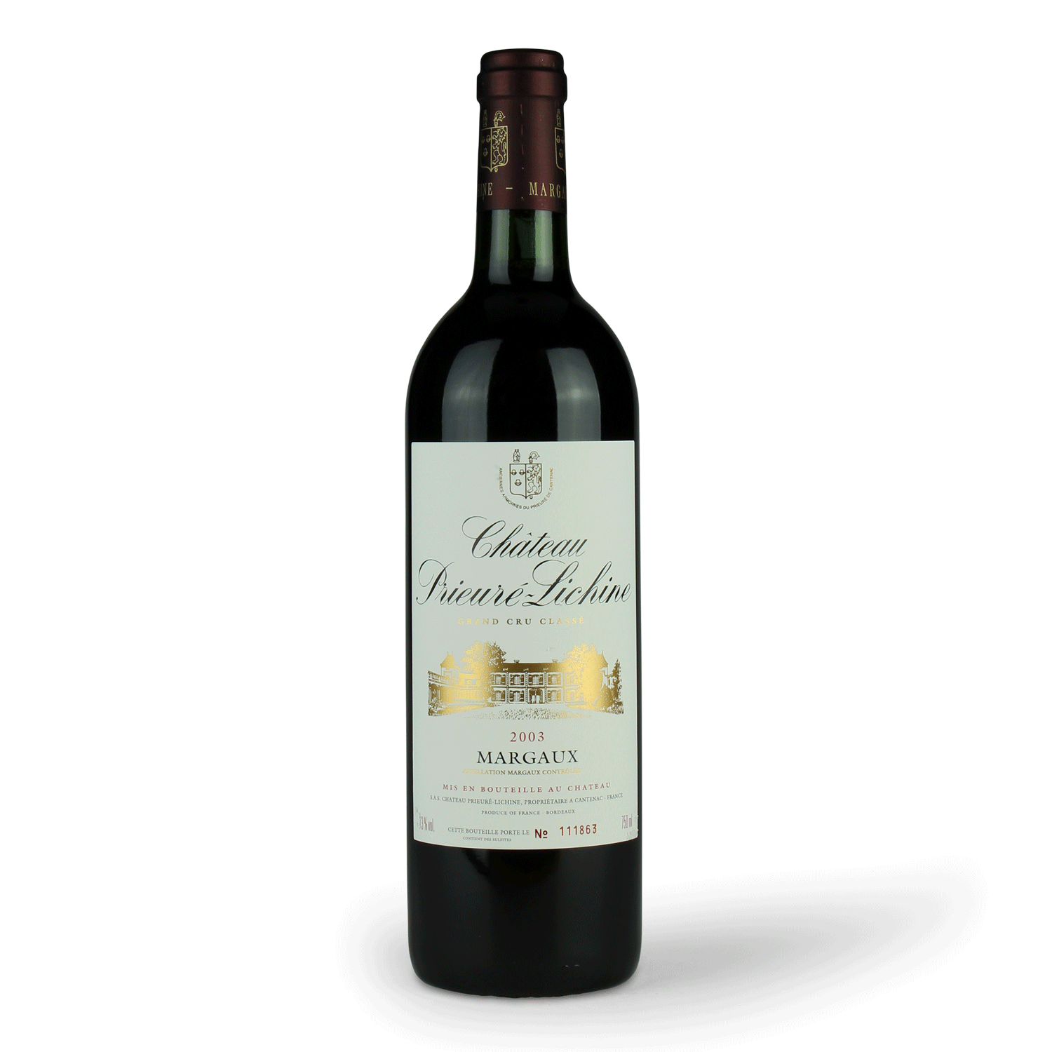 Flasche seltener Margaux Rotwein