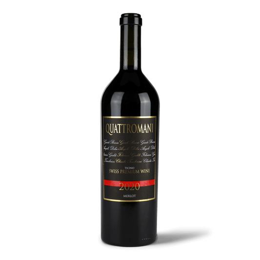 Weinflasche Quattromani 2020 Merlot.