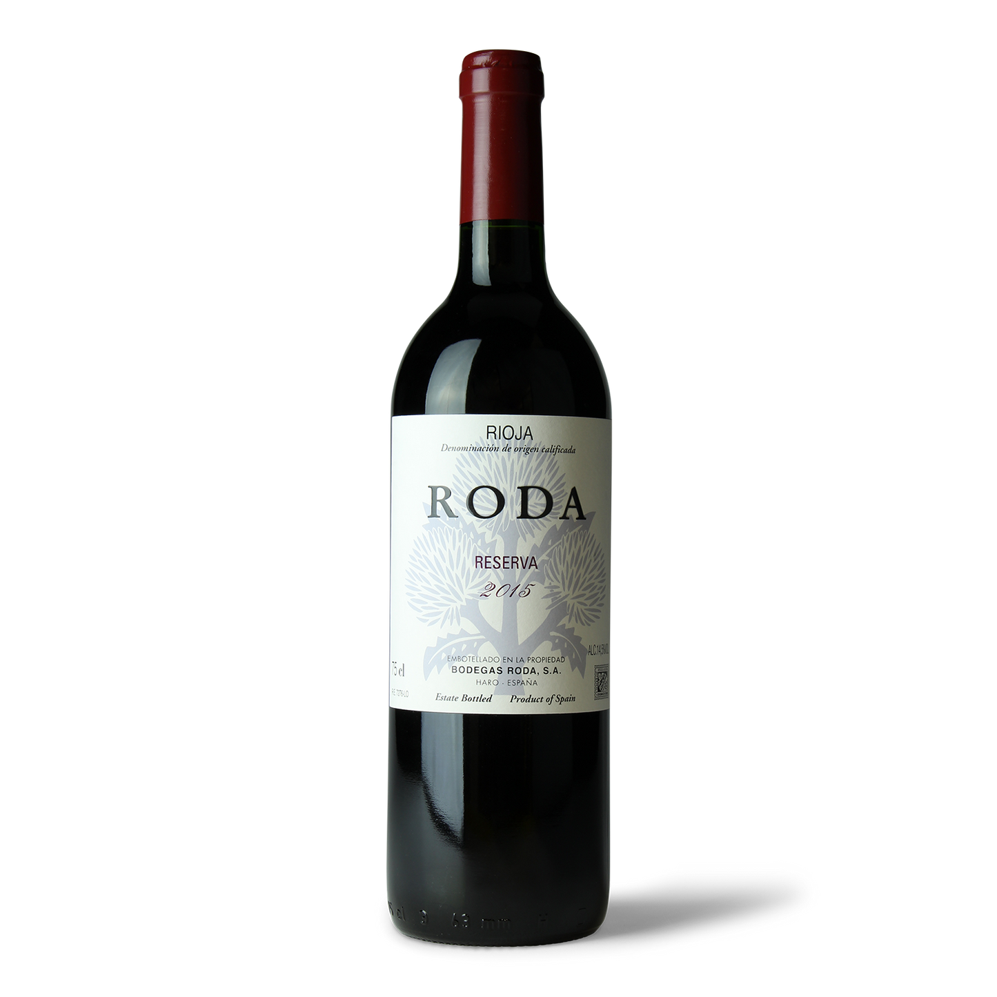 Weinflasche Roda Reserva 2015.