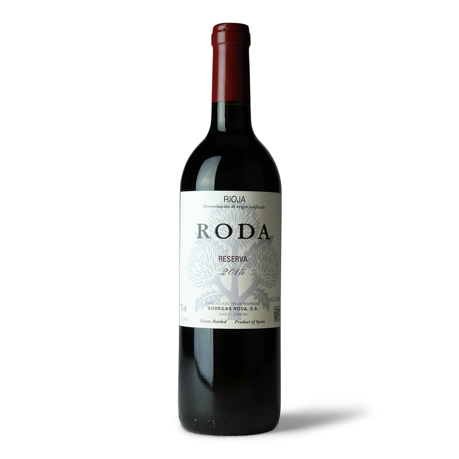 Weinflasche Roda Reserva 2015.