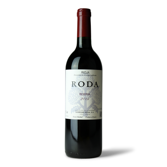 Weinflasche Roda Reserva 2015.