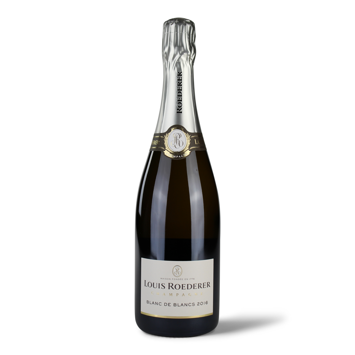 Flasche Louis Roederer Champagner Blanc.