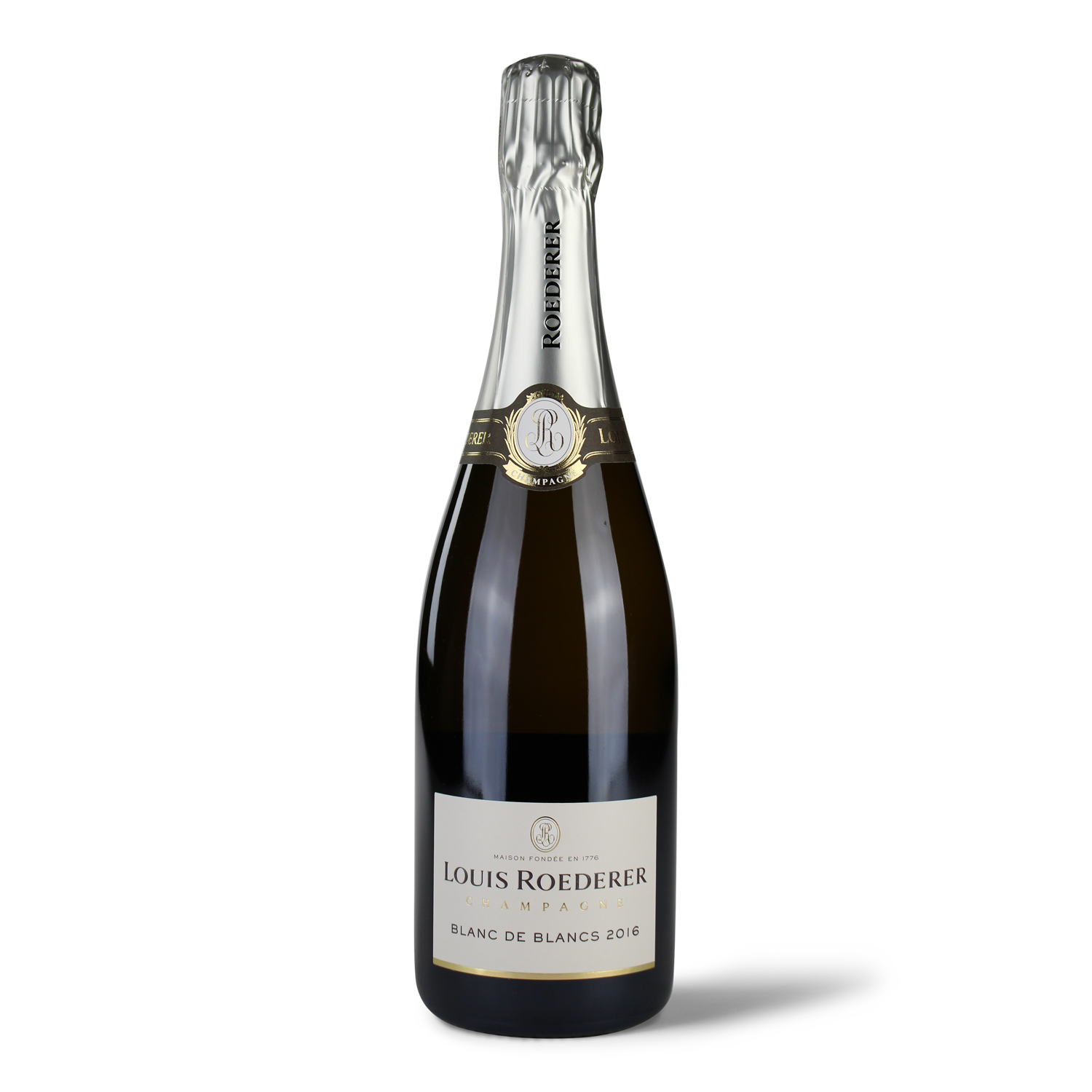 Flasche Louis Roederer Champagner Blanc.